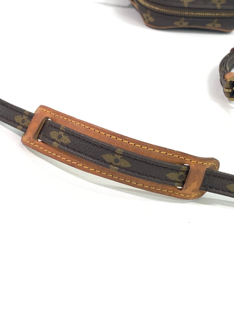 Louis Vuitton Monogram Canvas Crossbody Bag - Brown Vintage Messenger
