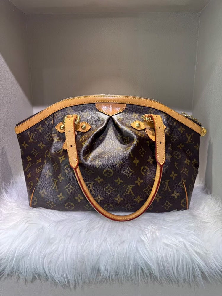 Pre-loved Louis Vuitton Tivoli Monogram Brown Satchel Bag