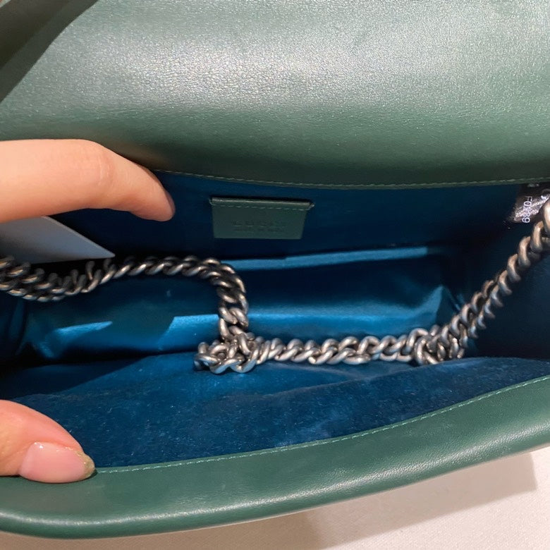 Gucci Dionysus Limited Edition Green Velvet Shoulder Bag