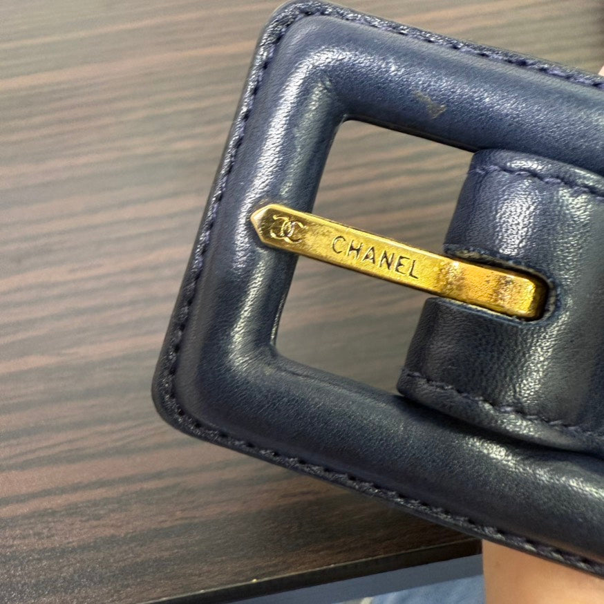BP Vintage Chanel Lambskin Belt Bag Navy 75cm/30” LB114484