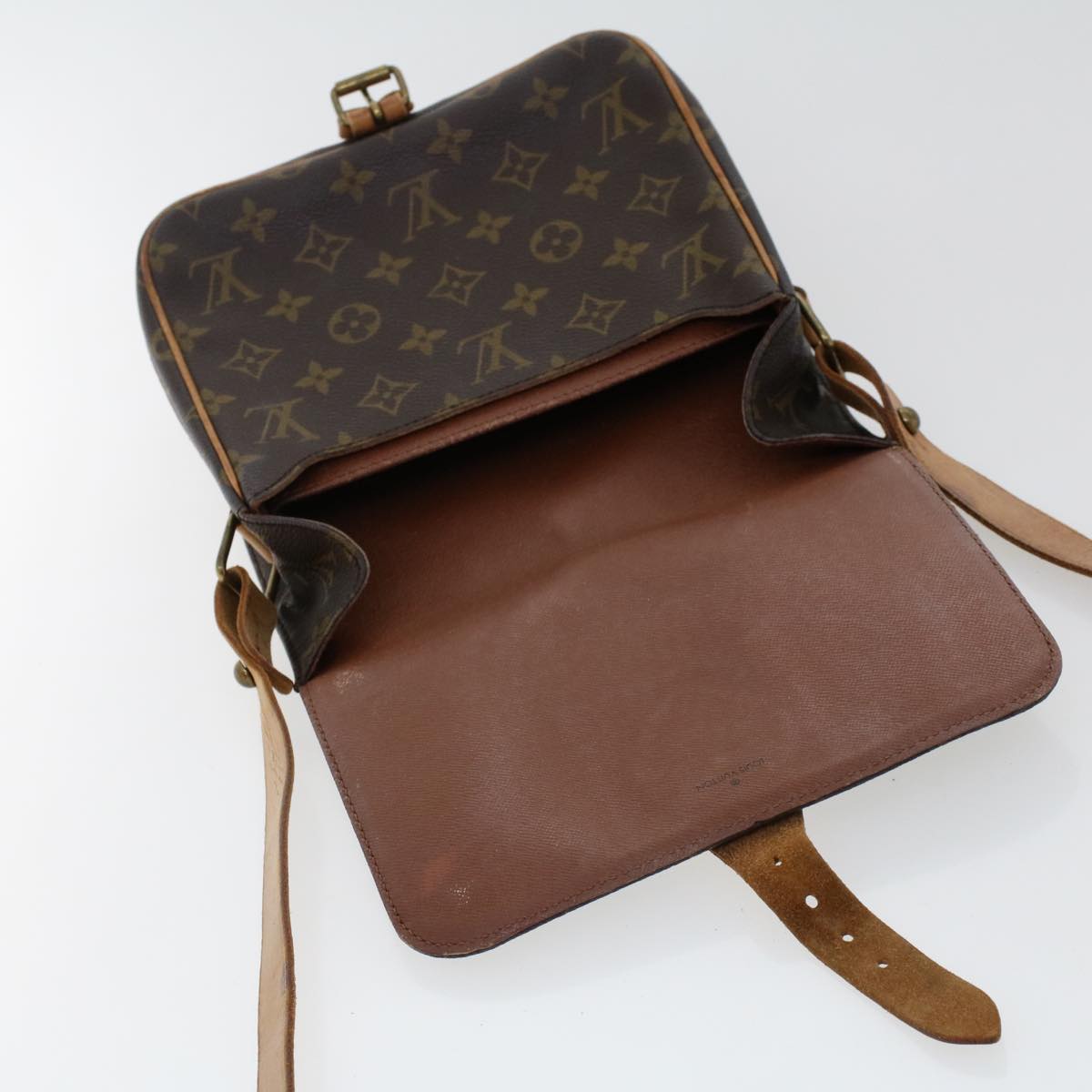LOUIS VUITTON Monogram Cartouchiere MM Shoulder Bag M51253 LV rd5500