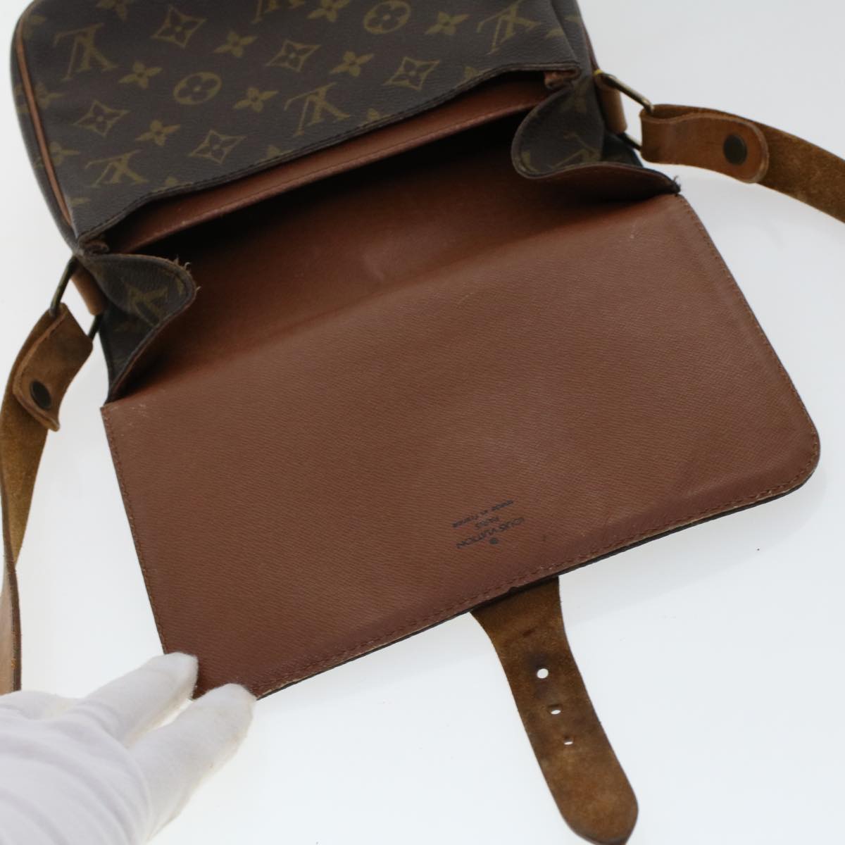 LOUIS VUITTON Monogram Cartouchiere MM Shoulder Bag M51253 LV rd5501
