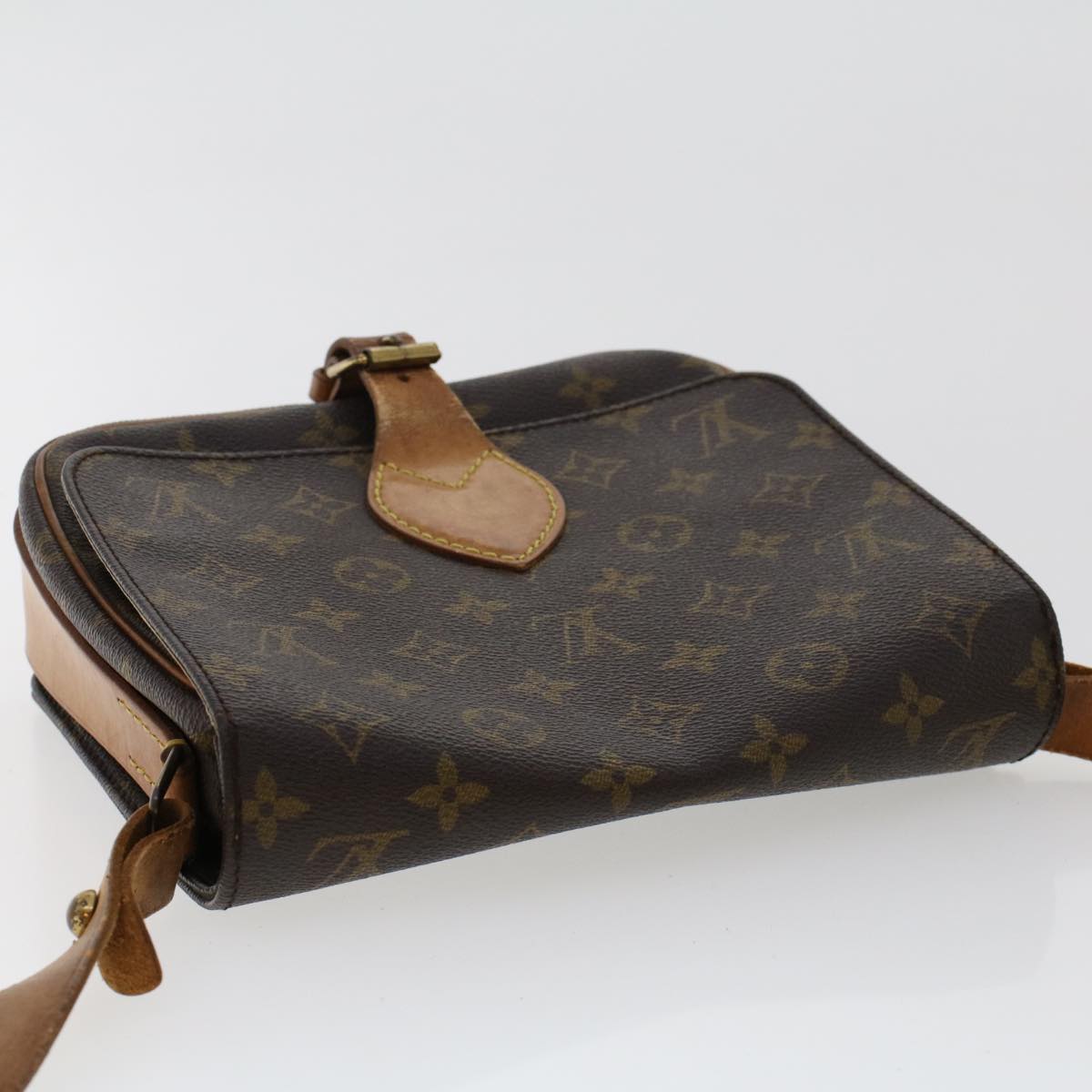 LOUIS VUITTON Monogram Cartouchiere MM Shoulder Bag M51253 LV rd5501