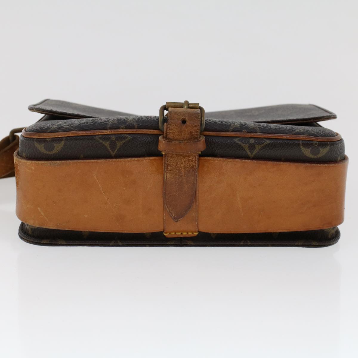 LOUIS VUITTON Monogram Cartouchiere MM Shoulder Bag M51253 LV rd5518