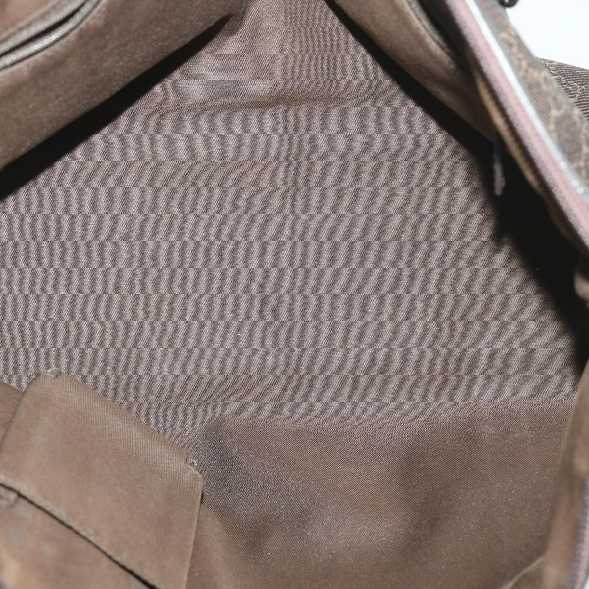 GUCCI GG Canvas Tote Bag Dark Brown 268640 ro914