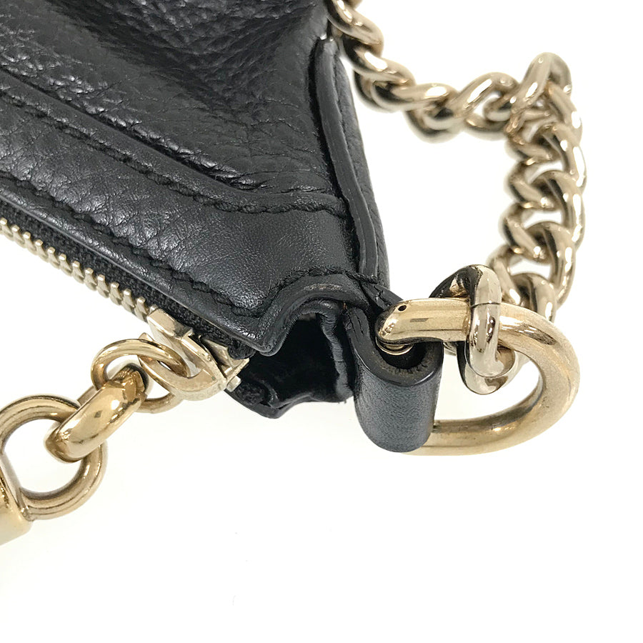 GUCCI Soho Interlocking G Fringe Tassel Chain Shoulder Bag