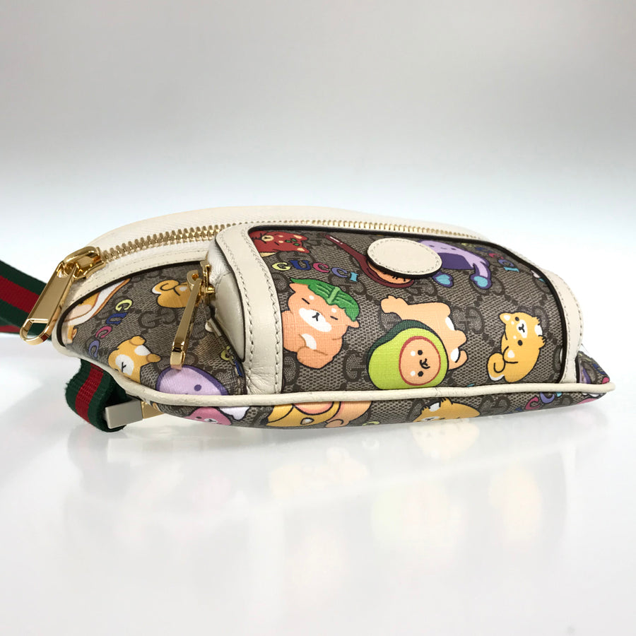 GUCCI Angela Nguyen Pikarar GG Supreme Animal Print Belt Bag Waist pouch