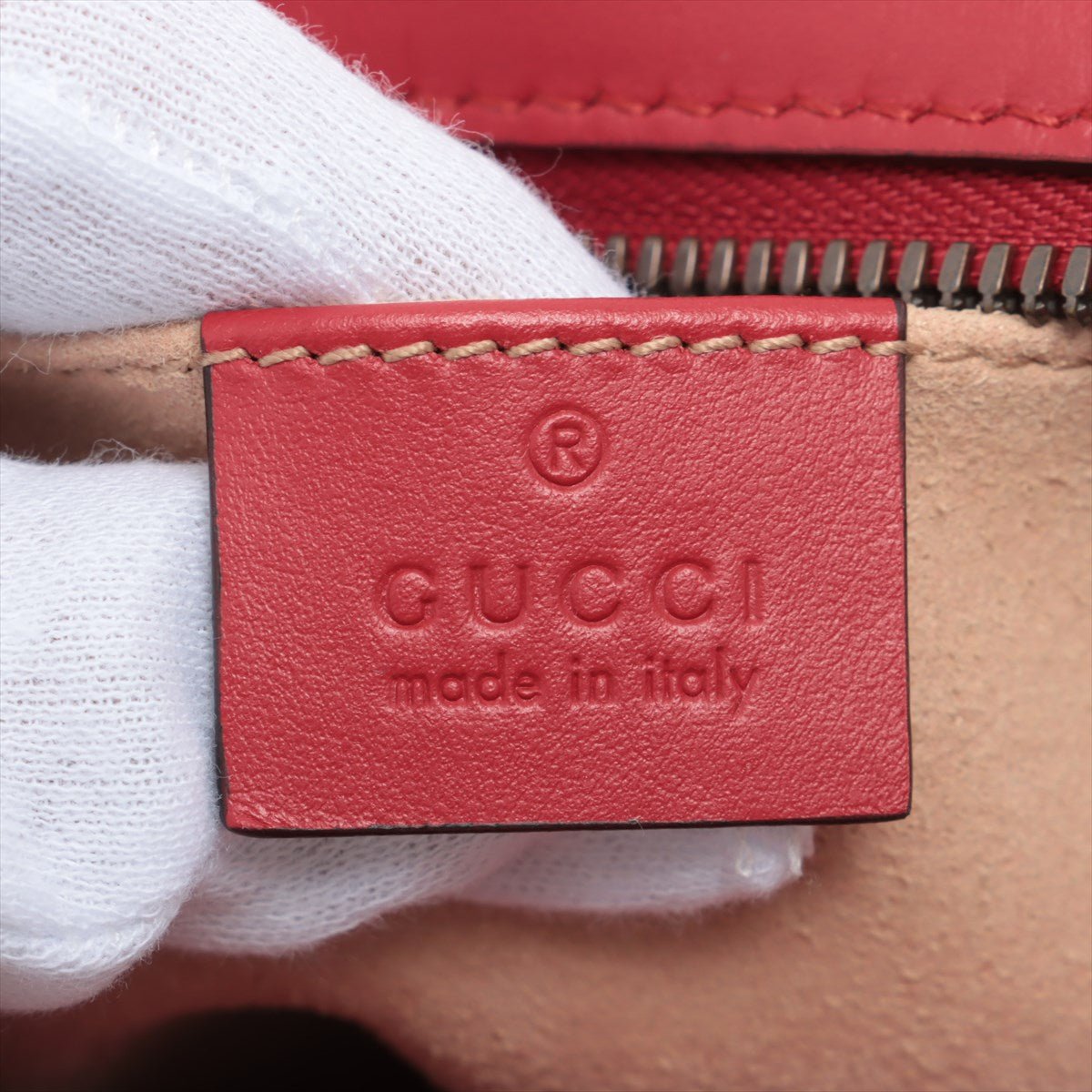 Gucci GG Red Marmont Crossbody Bag Matelassé Leather