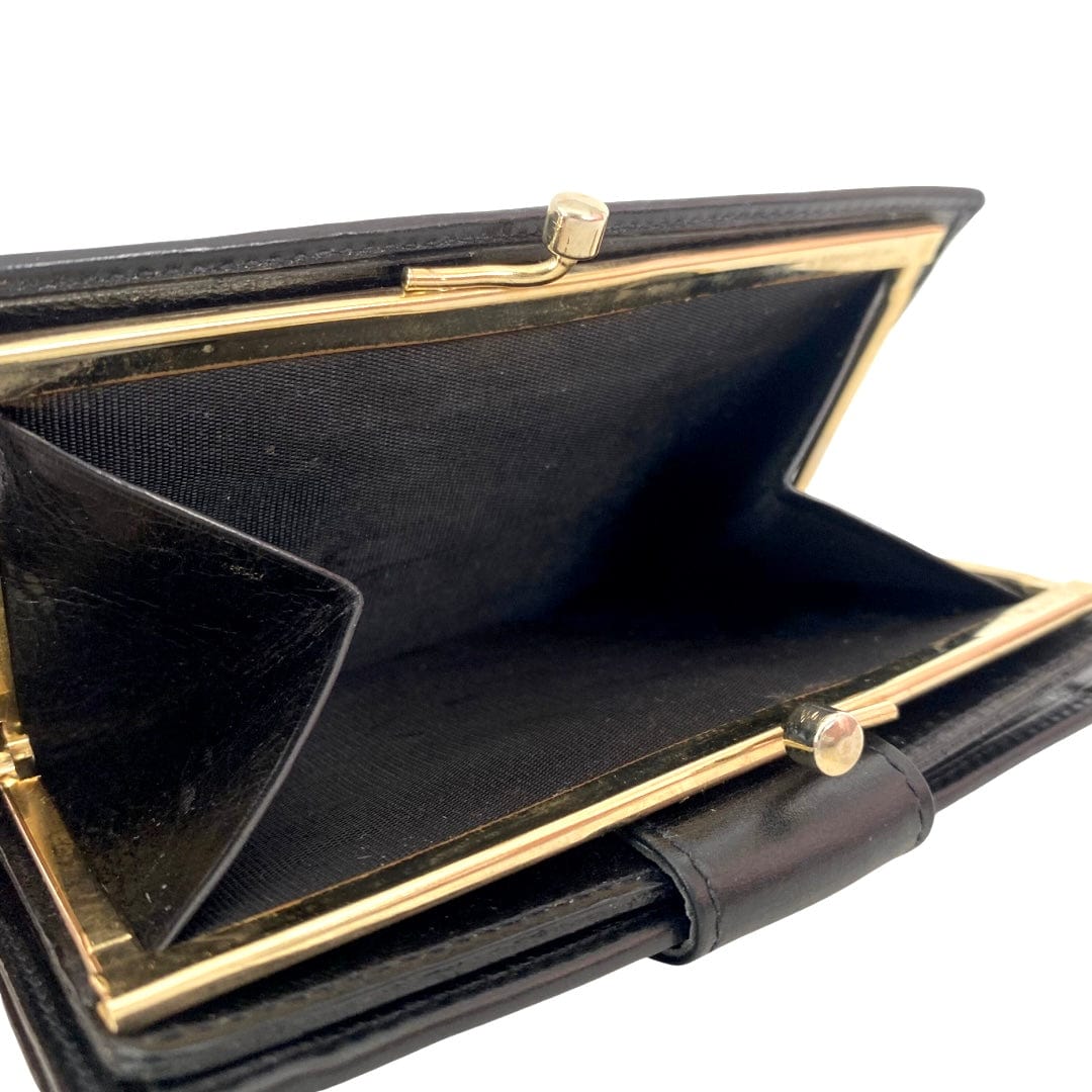 Gucci Vintage Leather Compact Web Wallet