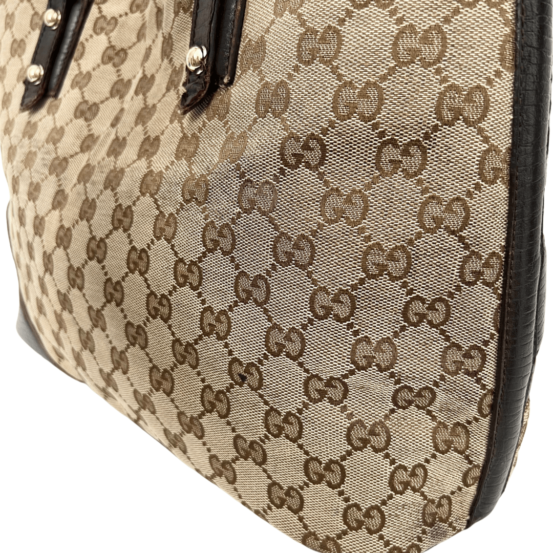 Gucci GG Canvas Horsebit Web Tote