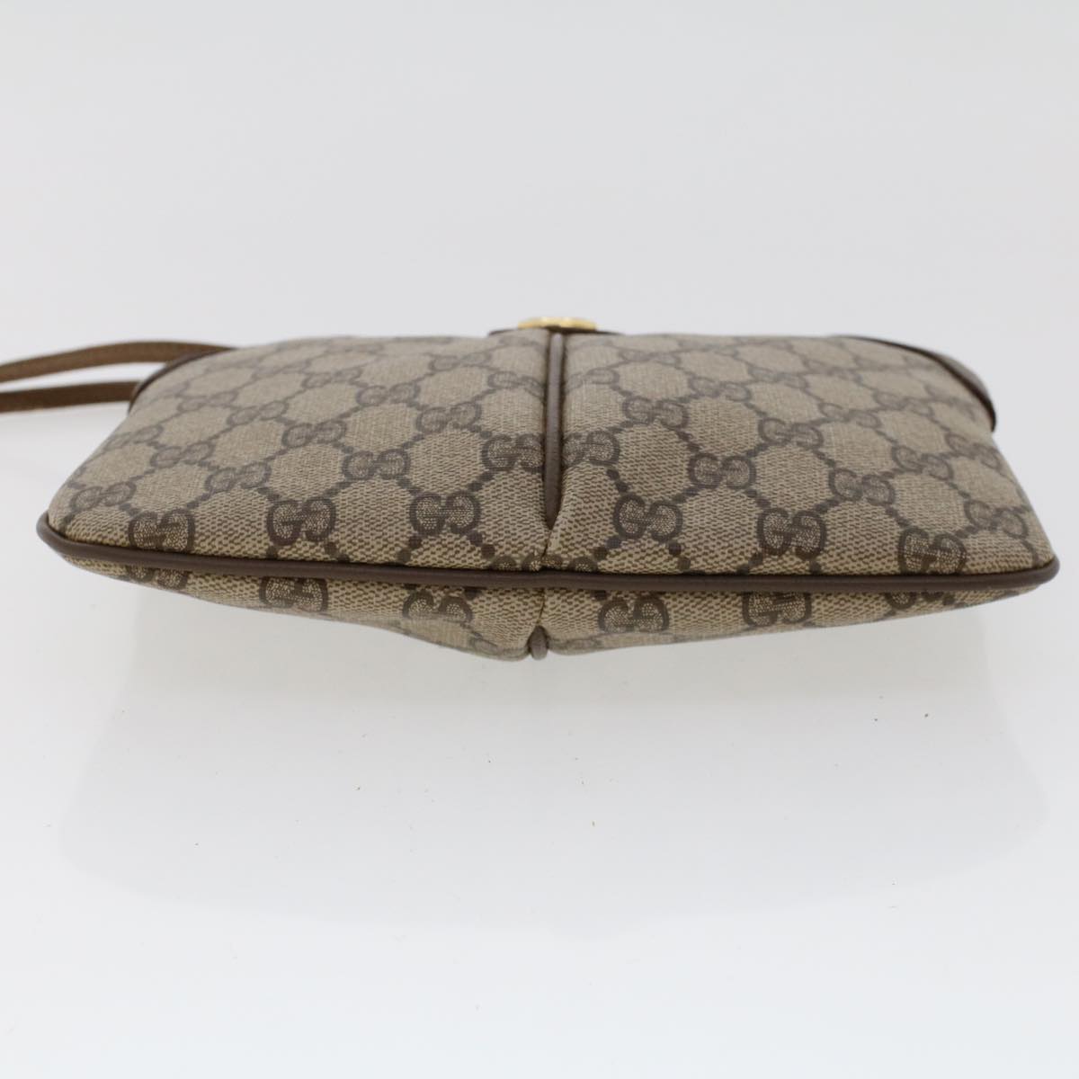 GUCCI GG Canvas Web Sherry Line Shoulder Bag Beige Red Green tb748