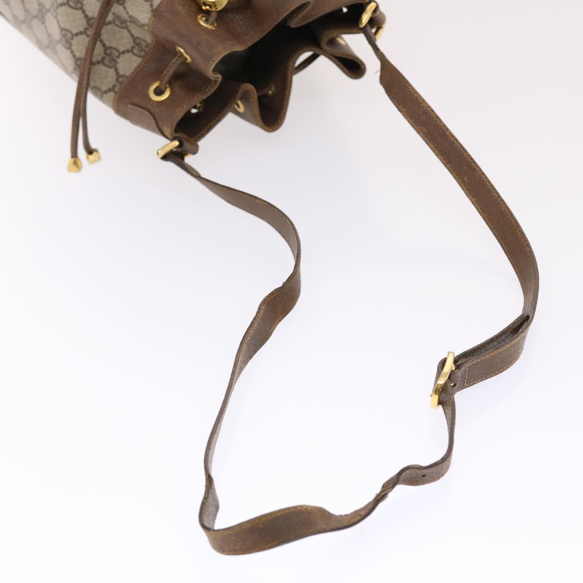 GUCCI GG Canvas Web Sherry Line Shoulder Bag Beige Red Green tb826