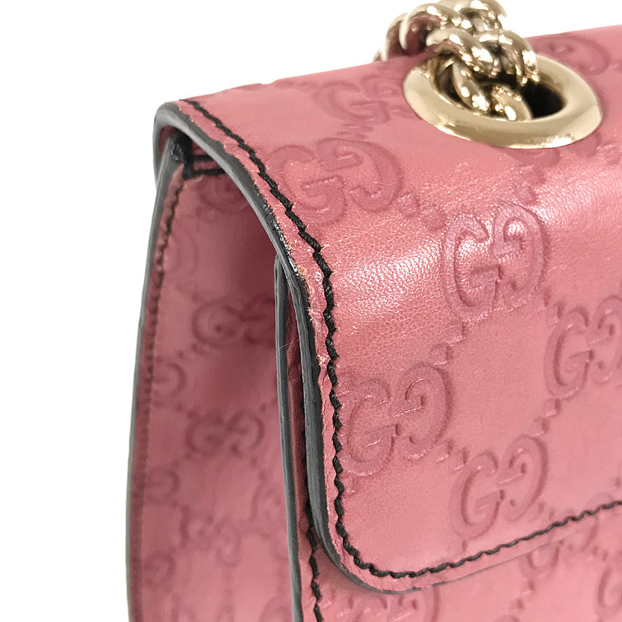 GUCCI Shima Emily Chain one belt tassel fringe Shoulder Bag