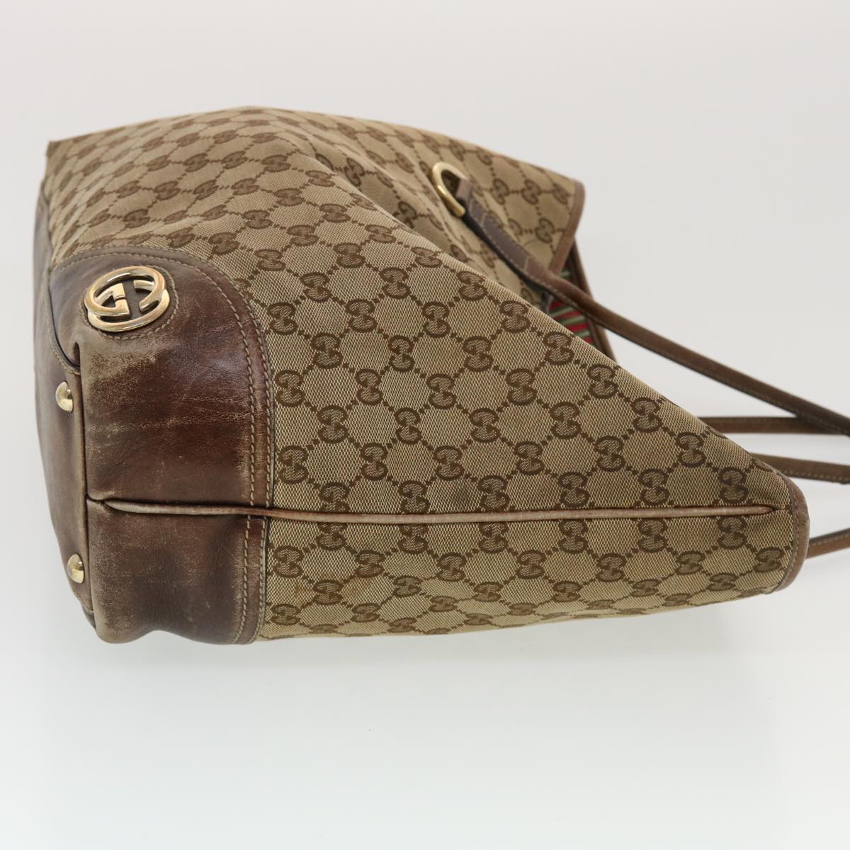 GUCCI GG Canvas Tote Bag Beige 169945 th3742
