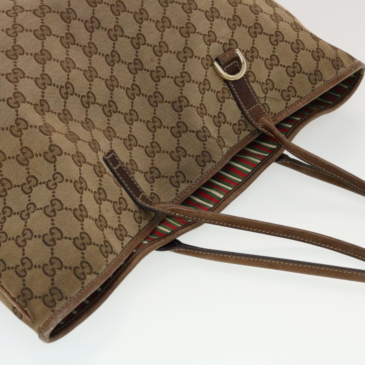 GUCCI GG Canvas Tote Bag Beige 169945 th3742