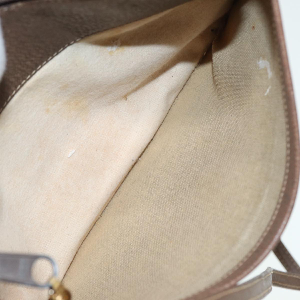 GUCCI GG Supreme Shoulder Bag PVC Beige Gold 904 02 020 Auth th5229