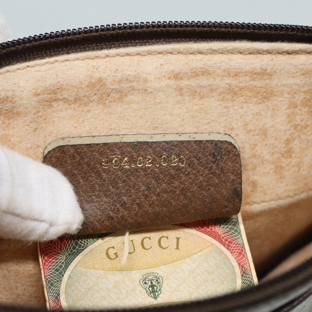 GUCCI GG Supreme Shoulder Bag PVC Beige Gold 904 02 020 Auth th5229
