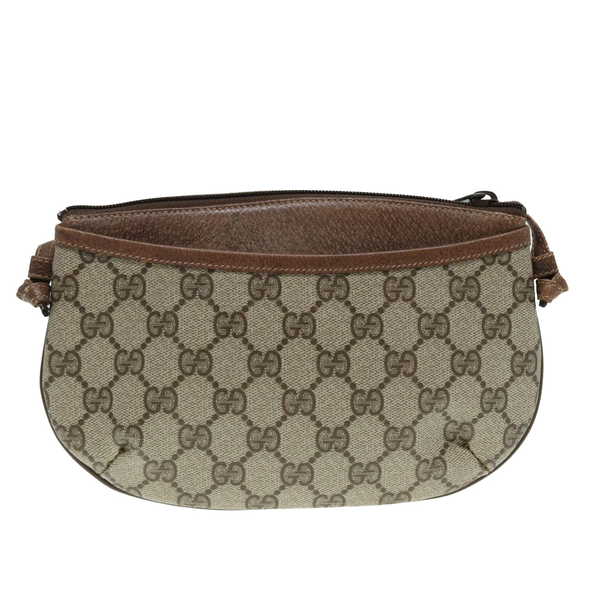 GUCCI GG Supreme Shoulder Bag PVC Beige Gold 904 02 020 Auth th5229