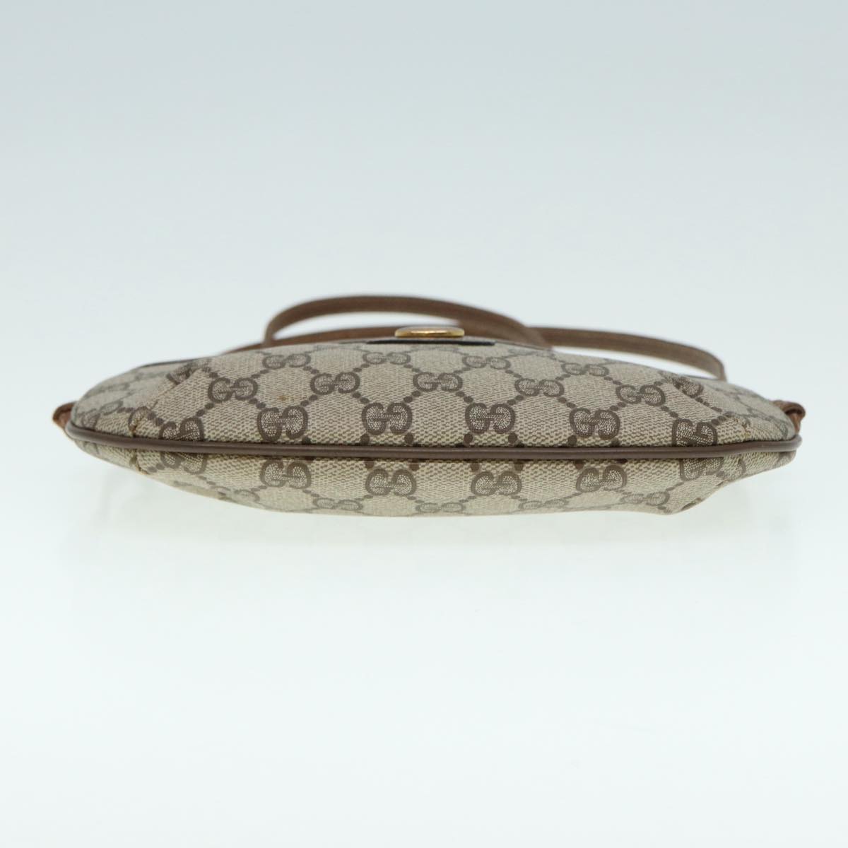 GUCCI GG Supreme Shoulder Bag PVC Beige Gold 904 02 020 Auth th5229