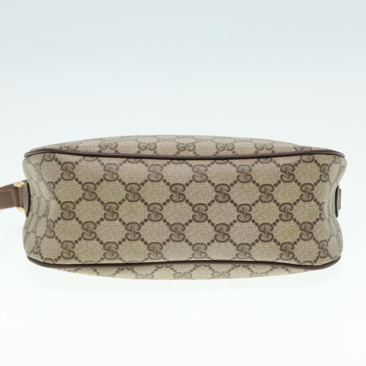 GUCCI GG Supreme Web Sherry Line Shoulder Bag PVC Beige 89 02 077 Auth th5234