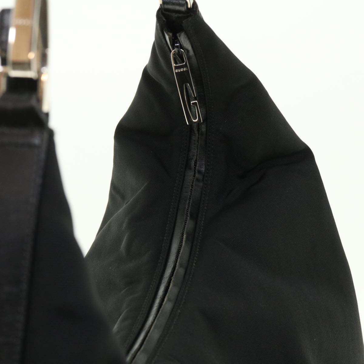 GUCCI Shoulder Bag Canvas Black ti1009