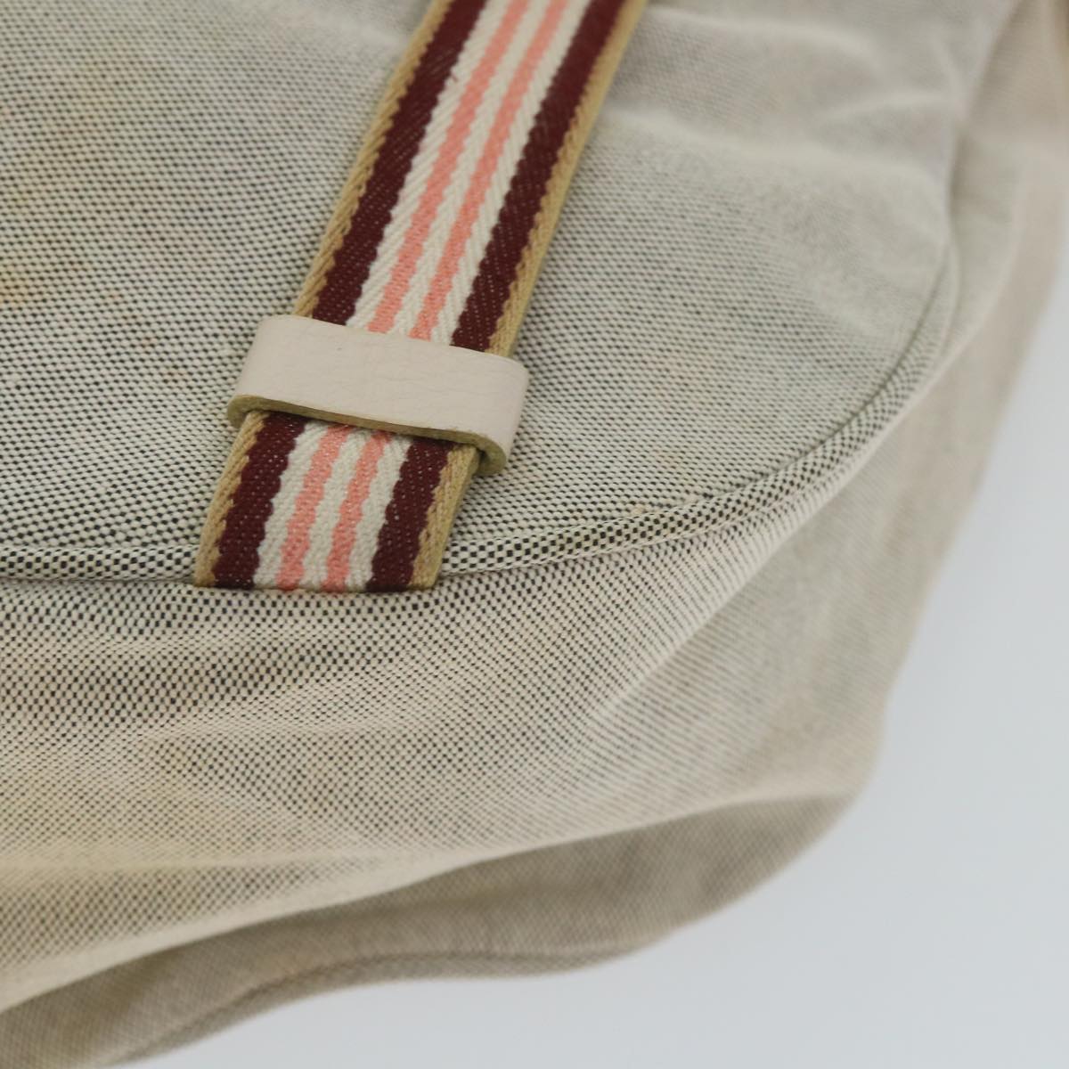 Burberry Shoulder Bag Canvas Gray Auth ti1326