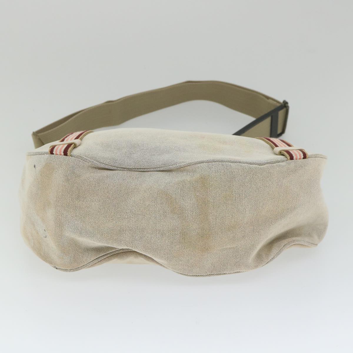 Burberry Shoulder Bag Canvas Gray Auth ti1326