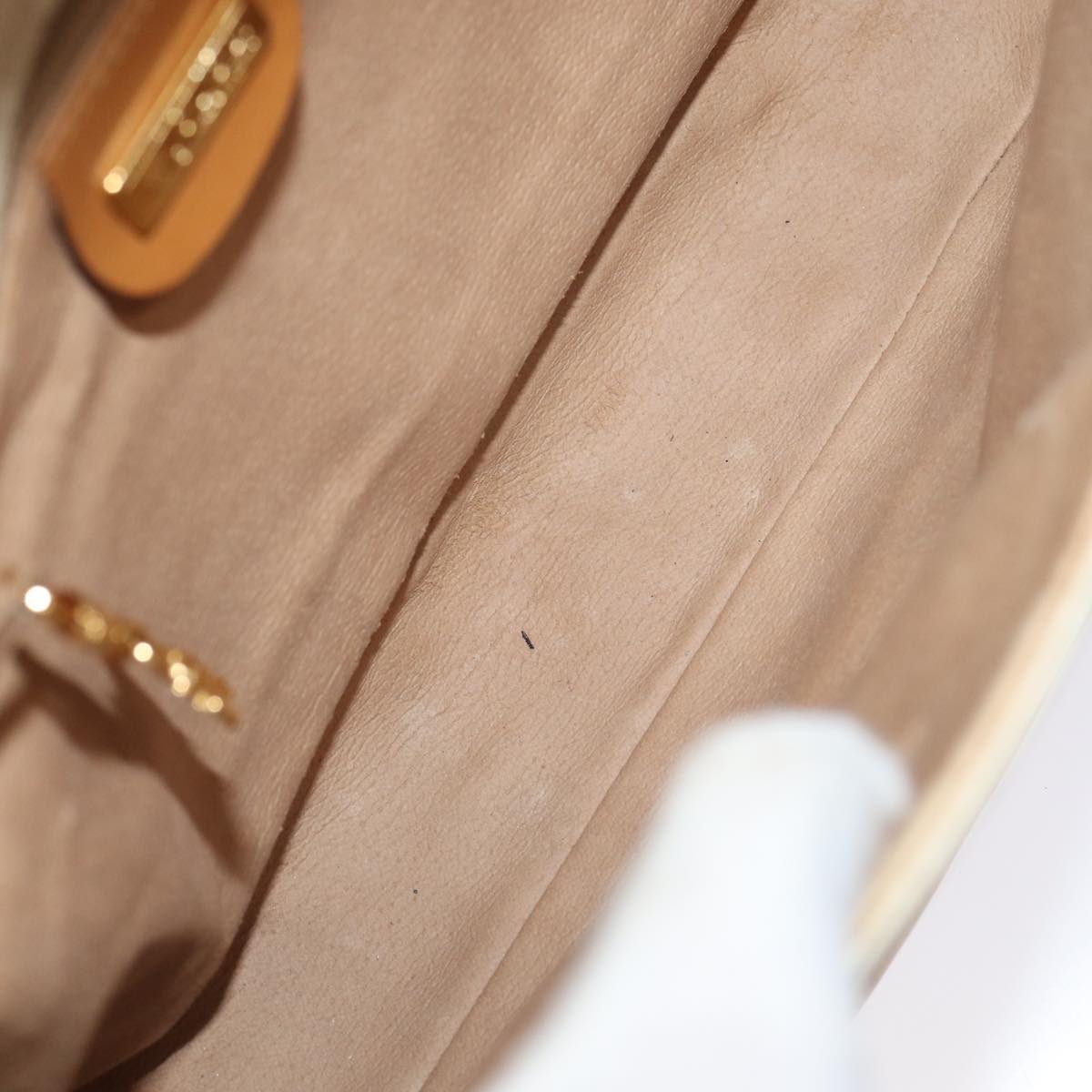 GUCCI GG Supreme Shoulder Bag PVC Leather Beige gold 001 106 0185 Auth ti1955