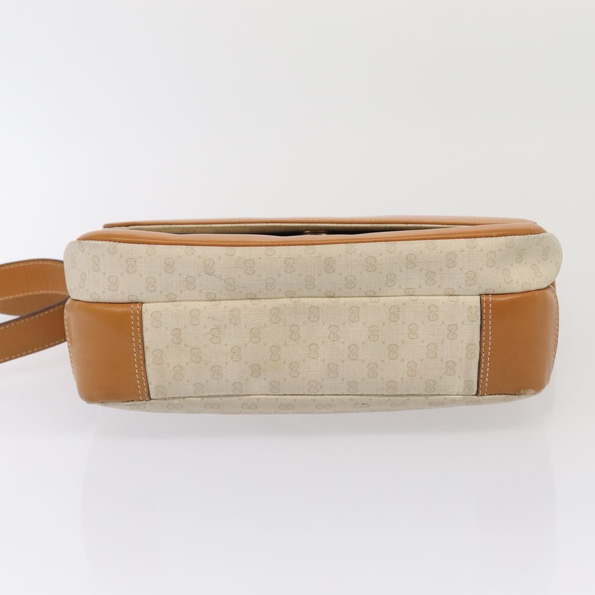 GUCCI GG Supreme Shoulder Bag PVC Leather Beige gold 001 106 0185 Auth ti1955