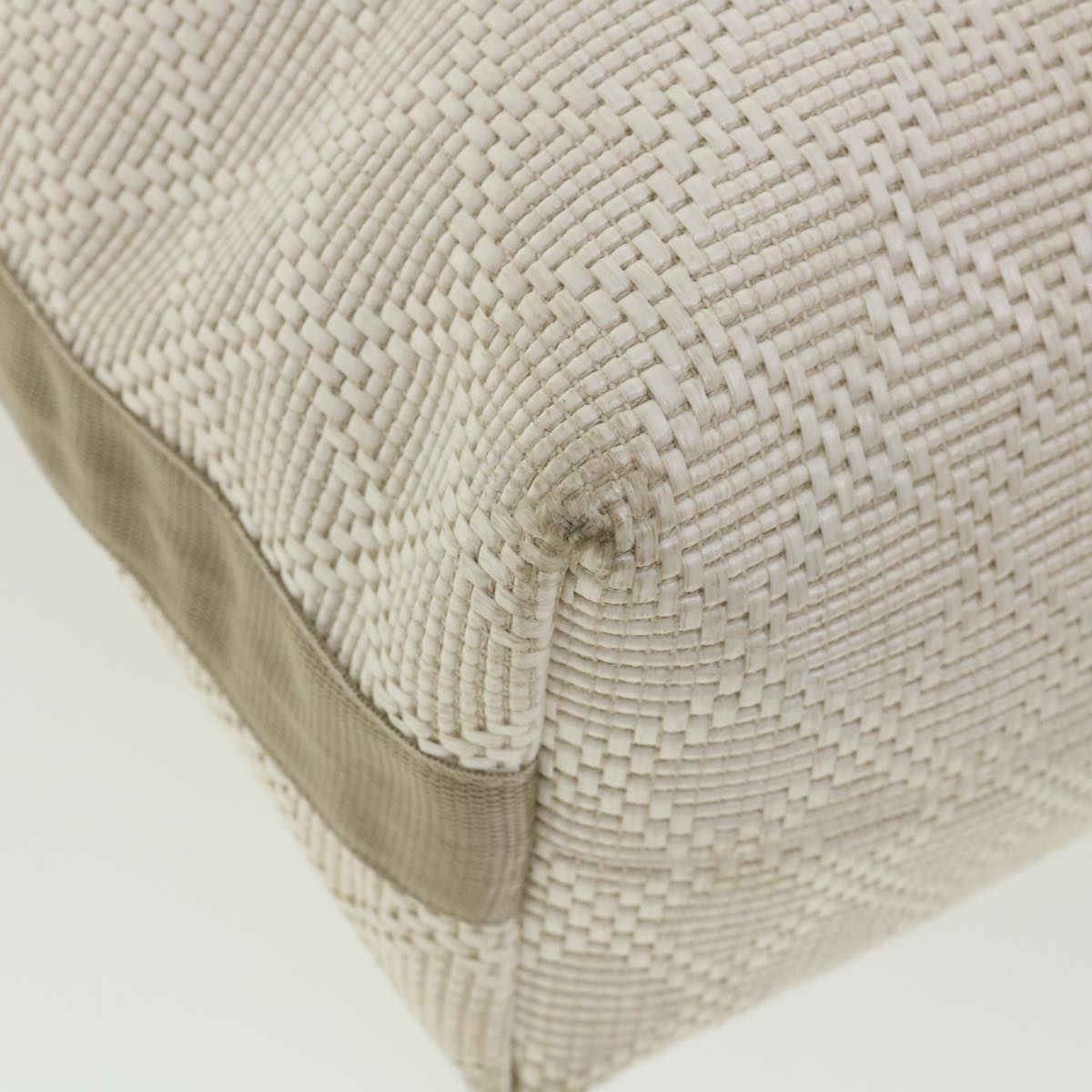 GUCCI Tote Bag straw White 289626 ti795