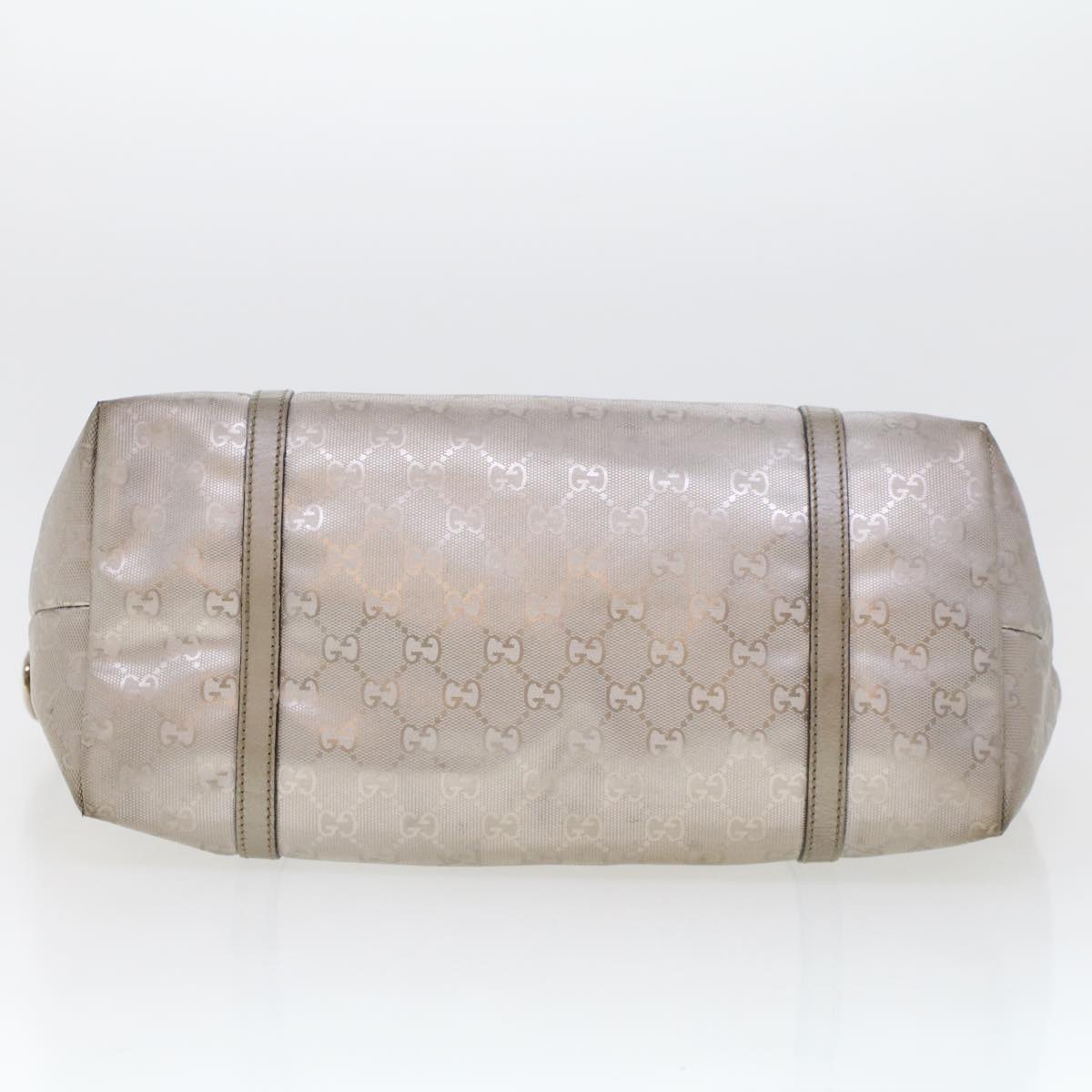 GUCCI GG Canvas Shoulder Bag Silver 197953 uy130
