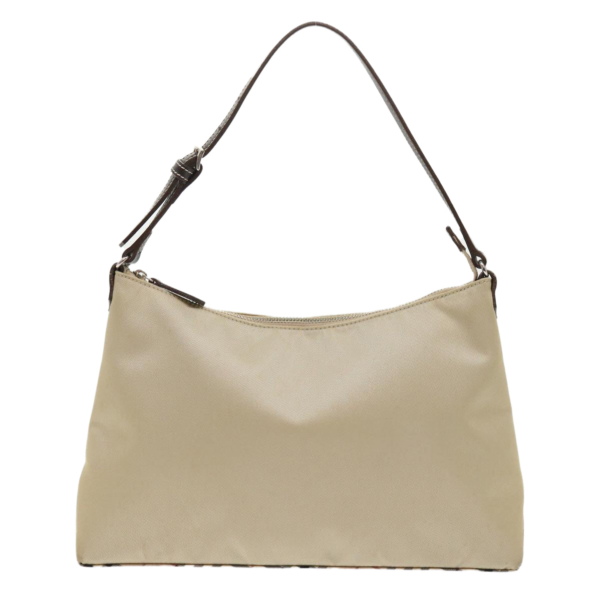 Burberry Nova Check Blue Label Shoulder Bag Nylon Beige Brown Auth yb292