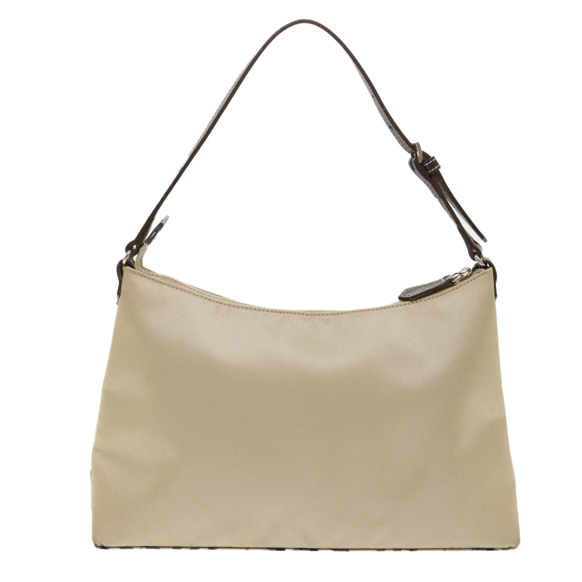Burberry Nova Check Blue Label Shoulder Bag Nylon Beige Brown Auth yb292