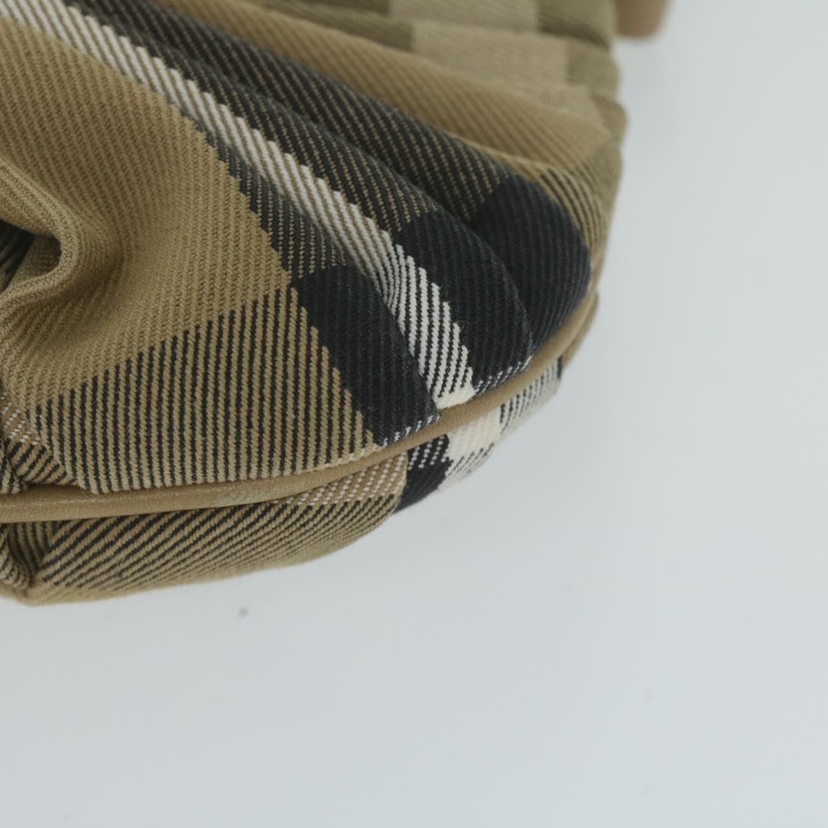 Burberry Nova Check Shoulder Bag Canvas Beige Auth yk10037