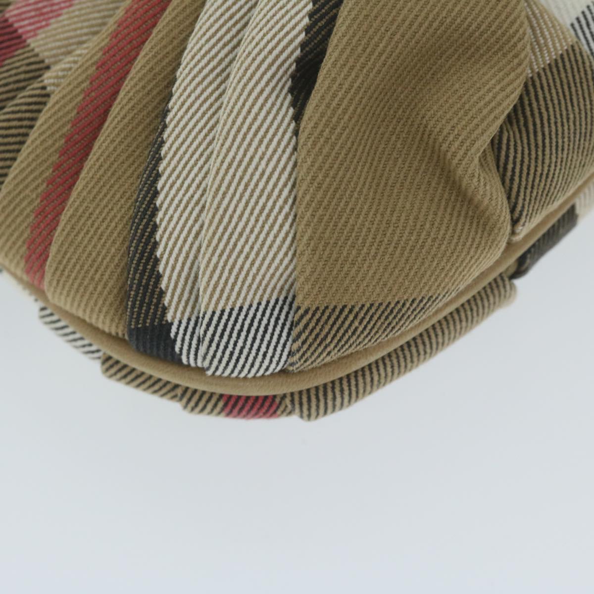 Burberry Nova Check Shoulder Bag Canvas Beige Auth yk10037