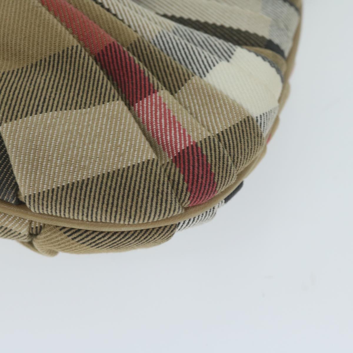 Burberry Nova Check Shoulder Bag Canvas Beige Auth yk10037