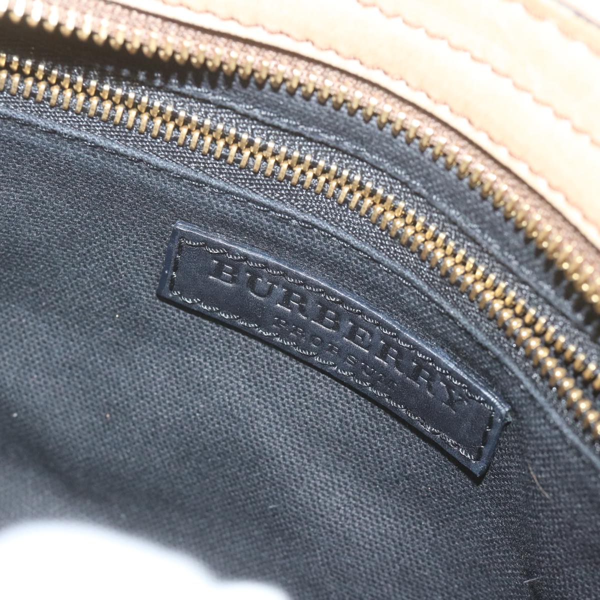 Burberry Nova Check Shoulder Bag Canvas Beige Auth yk10037