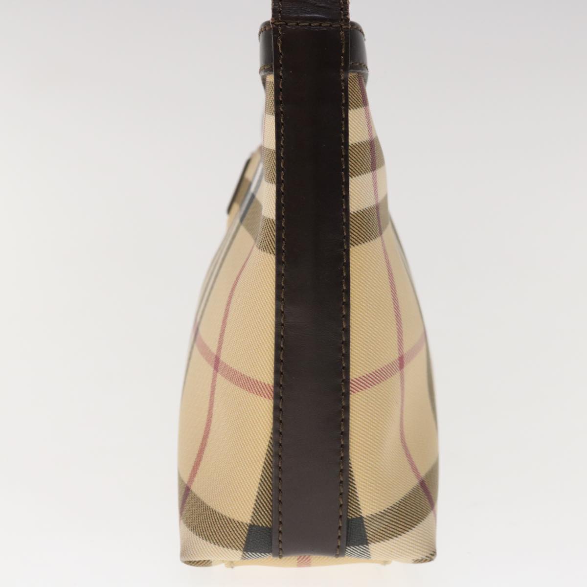 Burberry Nova Check Shoulder Bag PVC Beige Brown Auth yk10295