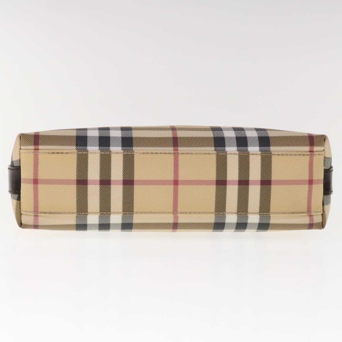 Burberry Nova Check Shoulder Bag PVC Beige Brown Auth yk10295