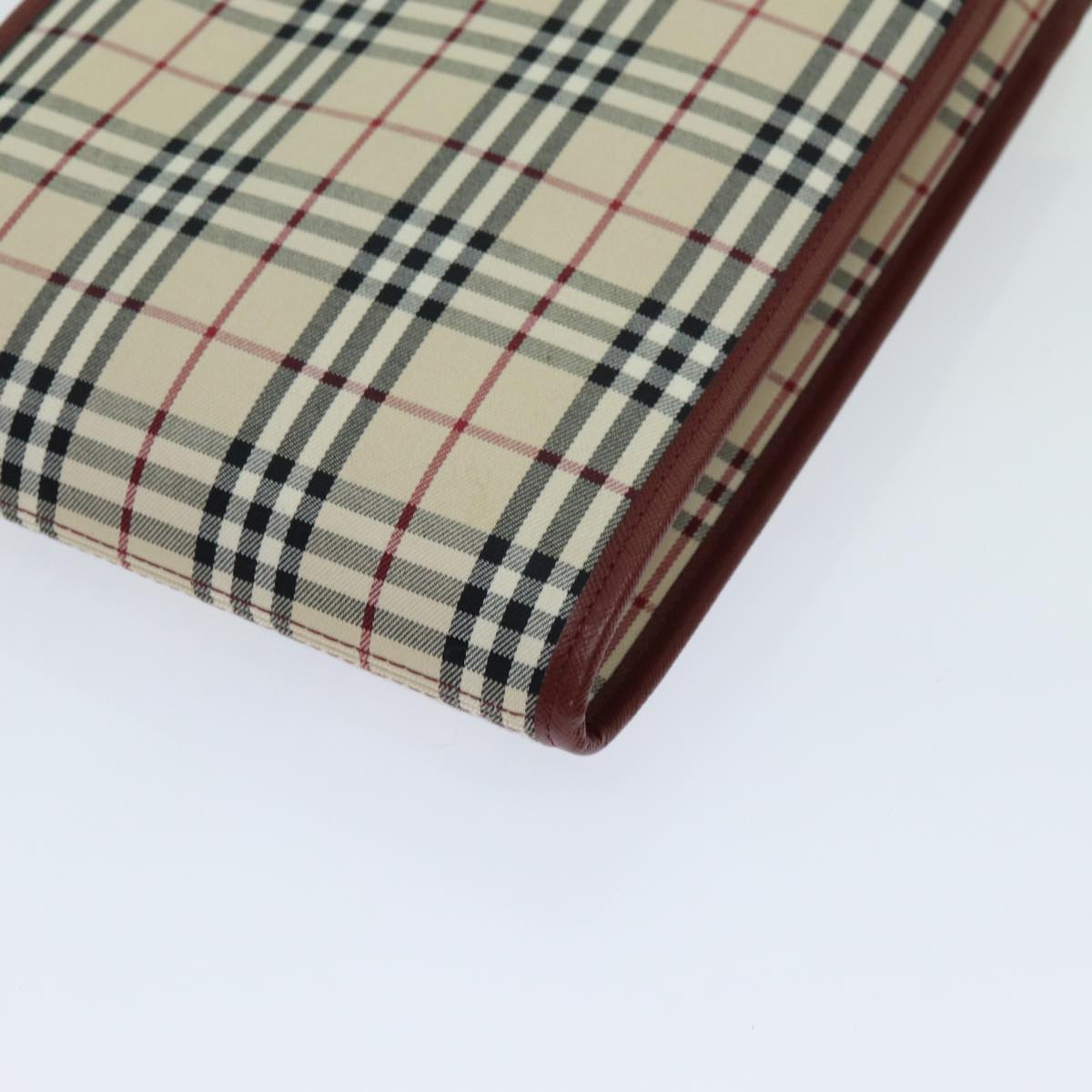 Burberry Nova Check Shoulder Bag Canvas Beige Auth yk11620