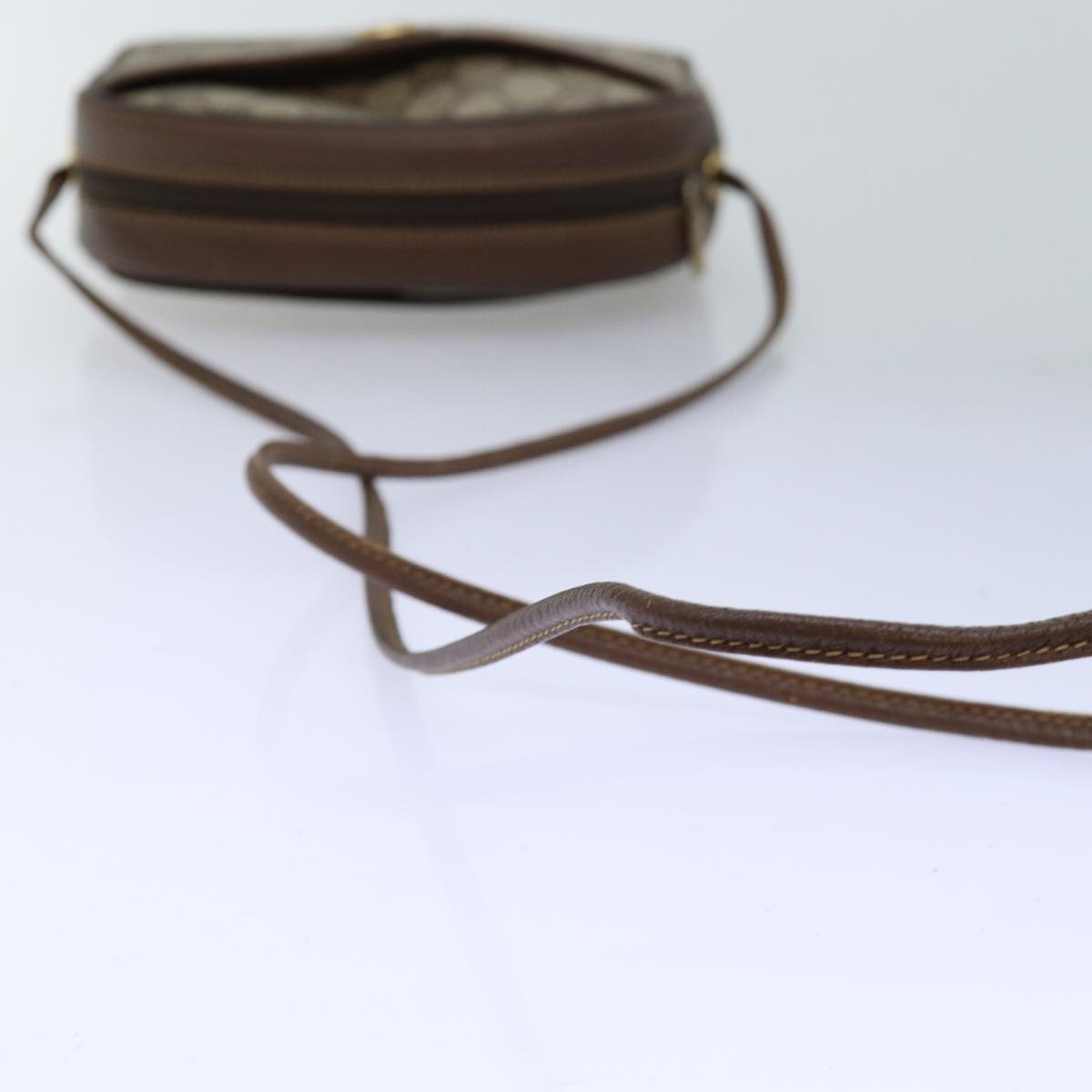 GUCCI GG Supreme Shoulder Bag PVC Beige 116 02 607 Auth yk12594