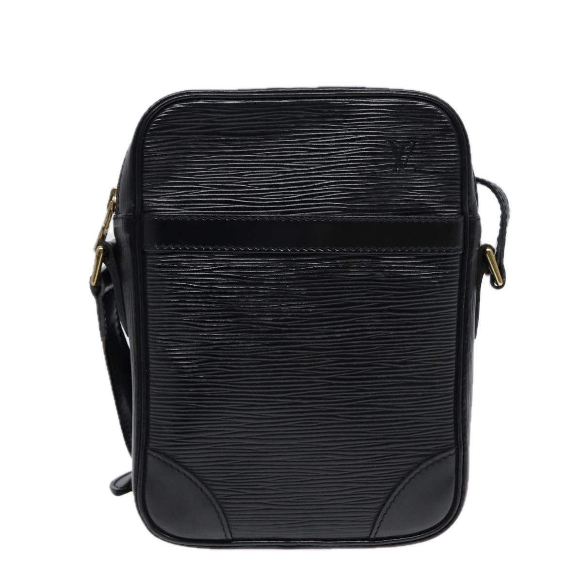 LOUIS VUITTON Epi Danube Shoulder Bag Black M45632 LV Auth yk13469