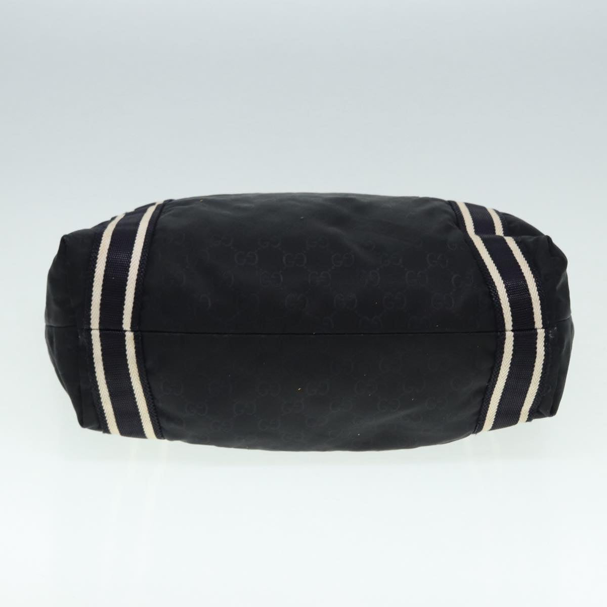 GUCCI GG Canvas Tote Bag Black Navy 189669 Auth yk14419