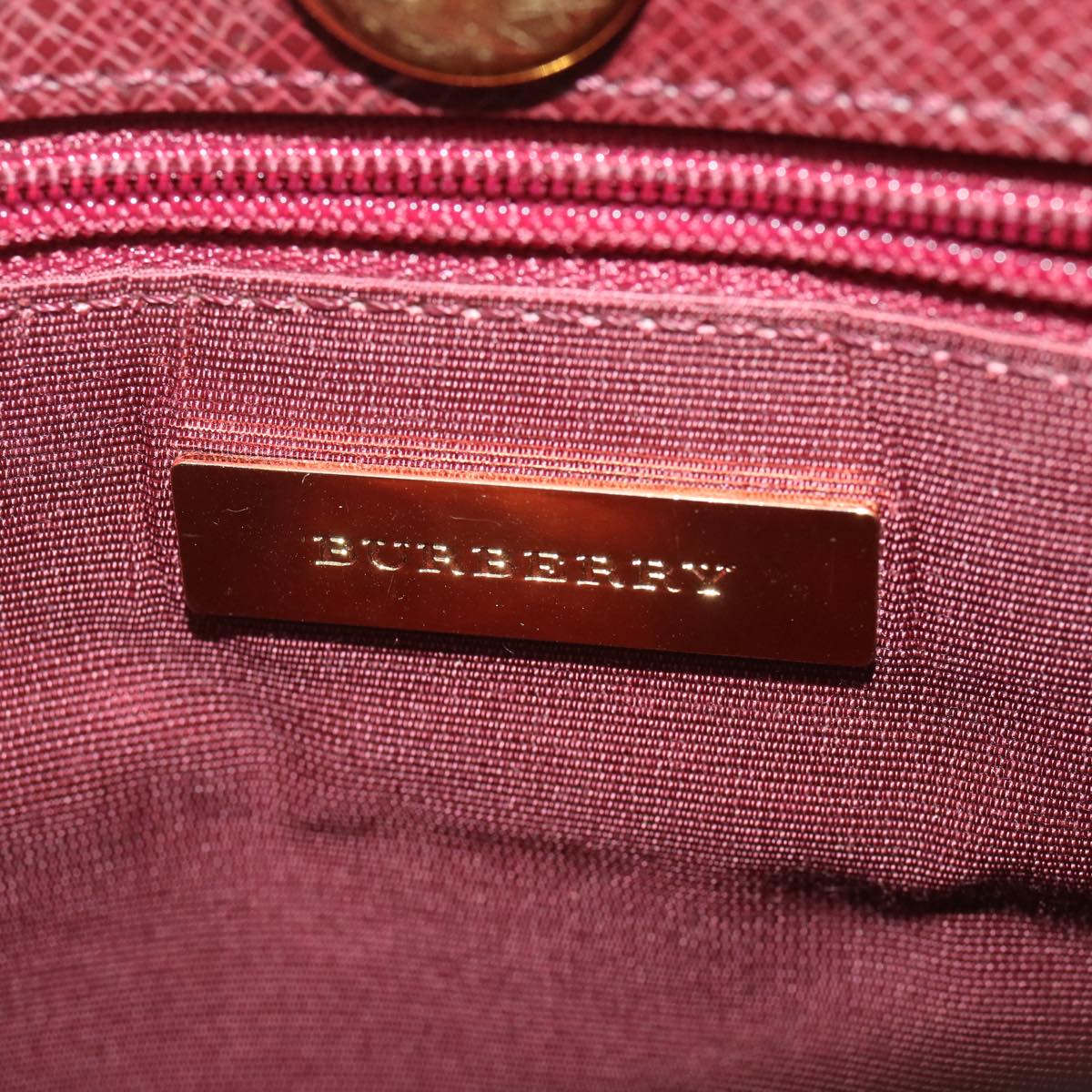 Burberry Nova Check Shoulder Bag Canvas Beige Wine Red black Auth yk5688