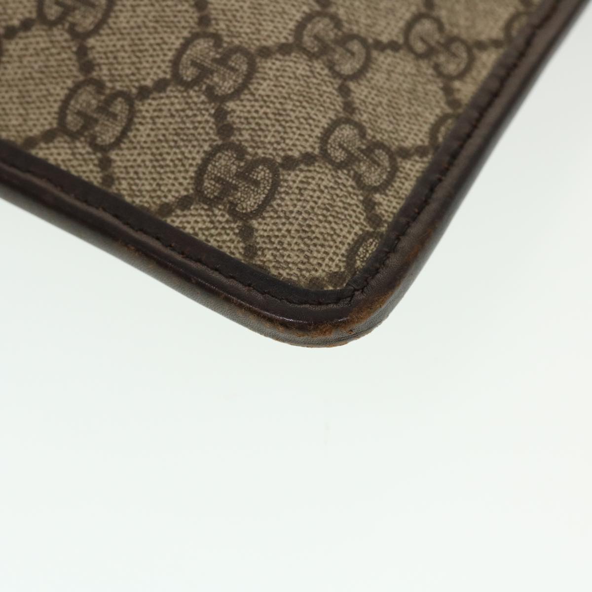 GUCCI GG Canvas Shoulder Bag PVC Leather Beige 27639 yk7163