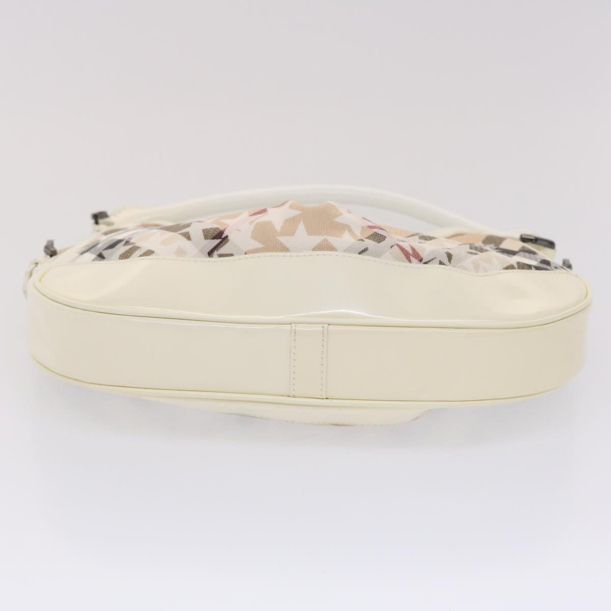Burberry Nova Check Shoulder Bag PVC Leather Beige Auth yk7693B