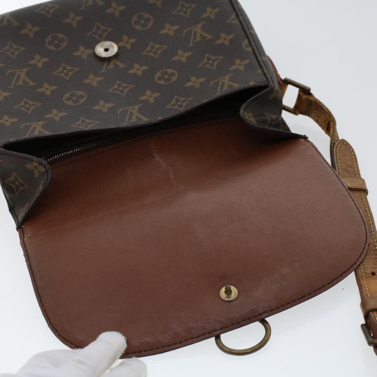 LOUIS VUITTON Monogram Saint Cloud GM Shoulder Bag M51242 LV yk7739