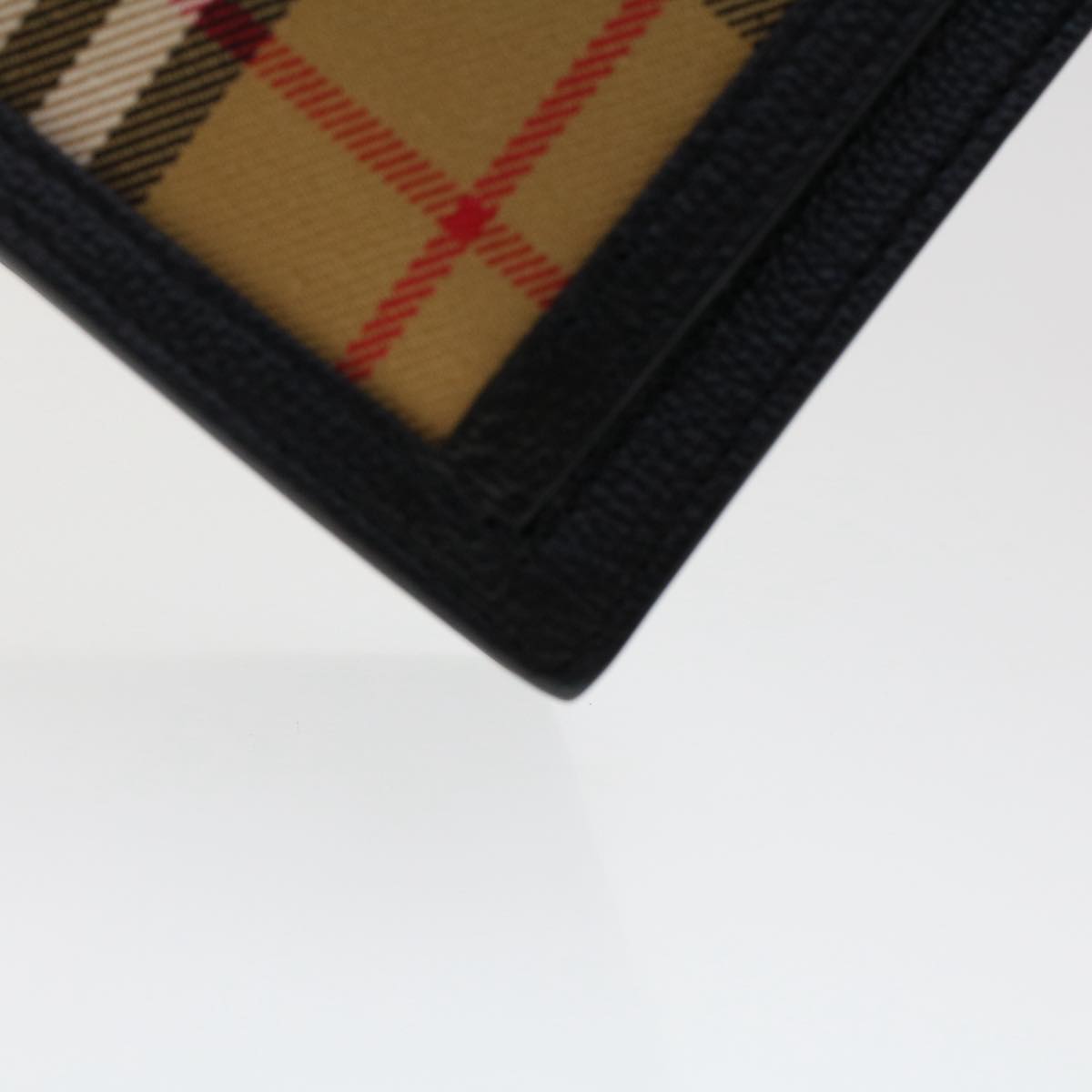 Burberry Nova Check Macken Shoulder Bag Nylon Beige Auth yk8021