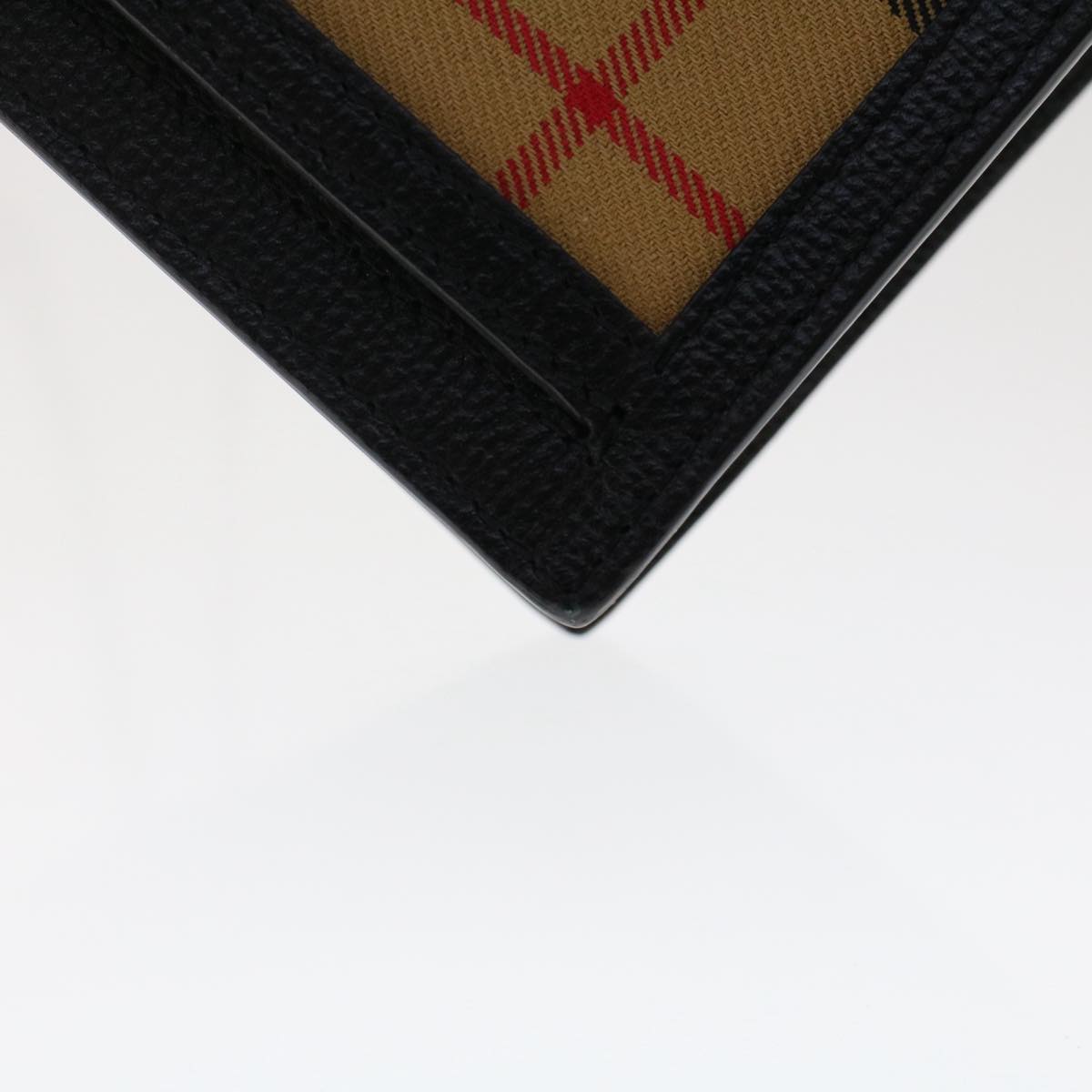Burberry Nova Check Macken Shoulder Bag Nylon Beige Auth yk8021