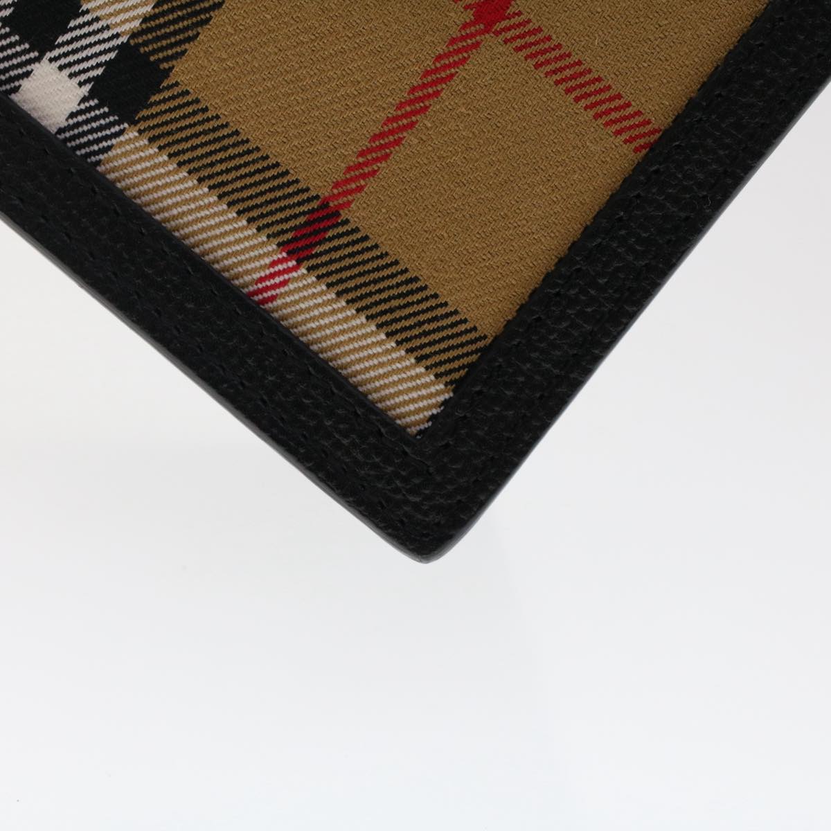 Burberry Nova Check Macken Shoulder Bag Nylon Beige Auth yk8021